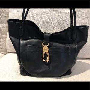 Dooney & Bourke Florentine Logo Lock Hobo Black